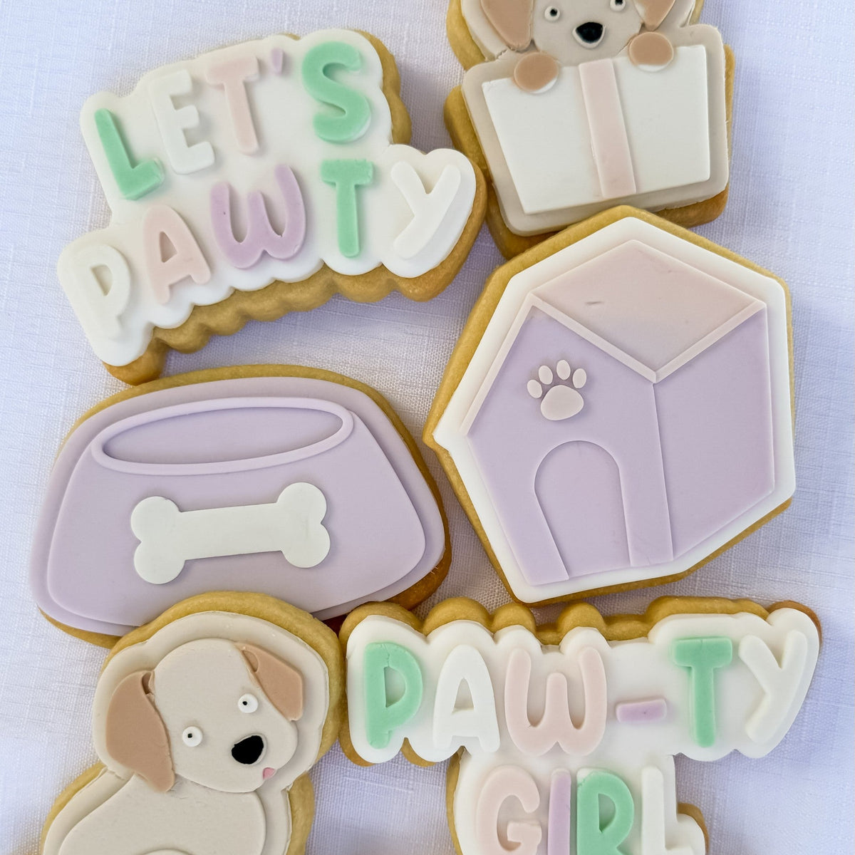 Puppy Present Cookie Stamp and Cutter