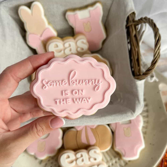 Some Bunny is on the Way Cookie Stamp & Cutter